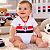 Body Bebê São Paulo Branco Torcida Baby Oficial - Imagem 1
