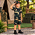 Fantasia Infantil Juvenil Militar Soldado Camuflada Curta - Imagem 1