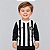 Camiseta Santos Infantil Manga Longa Listrada Oficial - Imagem 1
