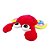 Caranguejo de Pelúcia Vermelho Patas Coloridas 27cm - Imagem 3