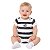 Body Bebê Santos Listras Manga Curta Oficial - Imagem 1