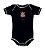 Body Bebê Corinthians Preto Curto Oficial - Torcida Baby - Imagem 1