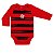 Body Bebê Flamengo Listras Manga Longa Oficial - Imagem 3