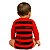 Body Bebê Flamengo Listras Manga Longa Oficial - Imagem 2