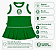 Vestido Palmeiras Bebê Infantil Regata Oficial - Imagem 3