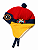 Touca Gorro Bebê Piloto Aviador Cobre Orelhas Azul - Imagem 4