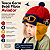 Touca Gorro Bebê Piloto Aviador Cobre Orelhas Azul - Imagem 2