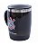 Caneca Térmica Com Tampa Corinthians Preto 450ml Oficial - Imagem 2