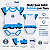Body Saia Bebê Grêmio Com Tiara 100% Algodão Oficial - Imagem 2