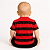 Camiseta Bebê Flamengo Listrada Rubro Negro Oficial - Imagem 2
