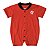 Macacão Bebê Flamengo Curto Vermelho Oficial - Imagem 2