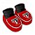 Body e Pantufa São Paulo Vermelho Torcida Baby - Imagem 3