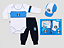 Conjunto Bebê Grêmio Longo Kit Com Body Calça e Boné Oficial - Imagem 2