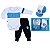 Conjunto Bebê Grêmio Longo Kit Com Body Calça e Boné Oficial - Imagem 1