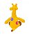 Pelúcia Girafa Amarela Pintas Coloridas 37cm - Imagem 4