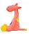 Pelúcia Girafa Rosa Pintas Coloridas 37cm - Imagem 3