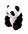 Pelúcia Ursinho Panda Sentado 20cm - Imagem 3