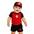 Kit Bebê Flamengo Com Body Shorts Boné Oficial 3 Pçs - Imagem 1