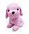 Pelúcia Cachorro de Pano Trinâgulo Rosa 29cm - Imagem 2