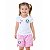 Conjunto Infantil Palmeiras Rosa Oficial Torcida Baby - Imagem 1