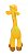 Pelúcia Girafa Amarela Com Pintas Coloridas 34 cm - Imagem 3