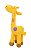 Pelúcia Girafa Amarela Com Pintas Coloridas 34 cm - Imagem 2