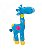 Pelúcia Girafa Azul Com Pintas Coloridas 34 cm - Imagem 2