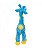 Pelúcia Girafa Azul Com Pintas Coloridas 34 cm - Imagem 3