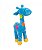 Pelúcia Girafa Azul Com Pintas Coloridas 34 cm - Imagem 1