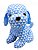 Pelúcia Cachorro de Pano Triângulo Azul 22cm - Imagem 1