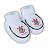 Conjunto Bebê Corinthians Body e Pantufa Branco Oficial - Imagem 3
