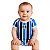 Body Bebê Grêmio Campo Listrado Oficial - Imagem 1