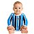 Body Bebê Grêmio Campo Listrado Longo Oficial - Imagem 1