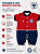 Macacão Bebê Bahia Curto Tricolor Torcida Baby - Imagem 4