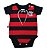 Body Bebê Flamengo Retrô Rubro Negro Oficial - Imagem 2