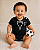 Body Bebê Corinthians Retrô Vintage Preto Oficial - Imagem 1