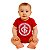 Body Bebê Internacional Vermelho Escudo Oficial - Imagem 1