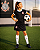 Uniforme Infantil Corinthians Artilheira Feminino Oficial - Imagem 3