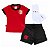 Uniforme Infantil Flamengo Artilheira Feminino Oficial - Imagem 2