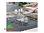 Mesa De Centro Acrílico Formato U Linha Home Luxe - Imagem 1