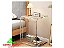 Mesa Lateral de Acrílico Transp Formato C Linha Home Luxe - Imagem 3