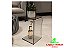 Mesa Lateral de Acrílico Fumê Claro Formato C Linha Home Luxe - Imagem 1