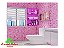 Prateleira Para Banheiro 3 Andares Acrílico Rosa Pk Transp Linha Lux Color - Imagem 1