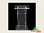 Púlpito De Acrílico Tradicional  Nobre 04  U1PC Com Mesa Assistente - Imagem 3