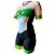 macaquinho ciclismo feminino elite bandeira brasil  recorte em v ref 1375 - Imagem 2