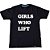Camiseta Girls Who Lift Preto - Imagem 1
