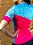 camisa feminina nordico ciclismo aqua flor - Imagem 5