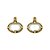Brinco Oval Meredith Ouro - Imagem 1
