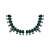 Brinco Ear Cuff Emerald Dinasty Prata - Imagem 1