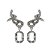 Brinco Earcuff Grace Prata - Imagem 1